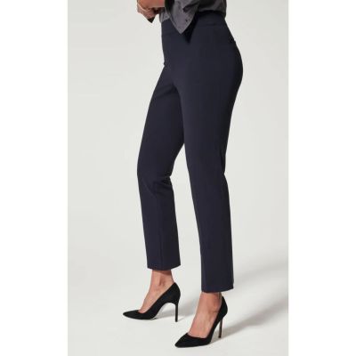 SPANX The Perfect Pant Navy Blue Slim Straight Medium Petite Length